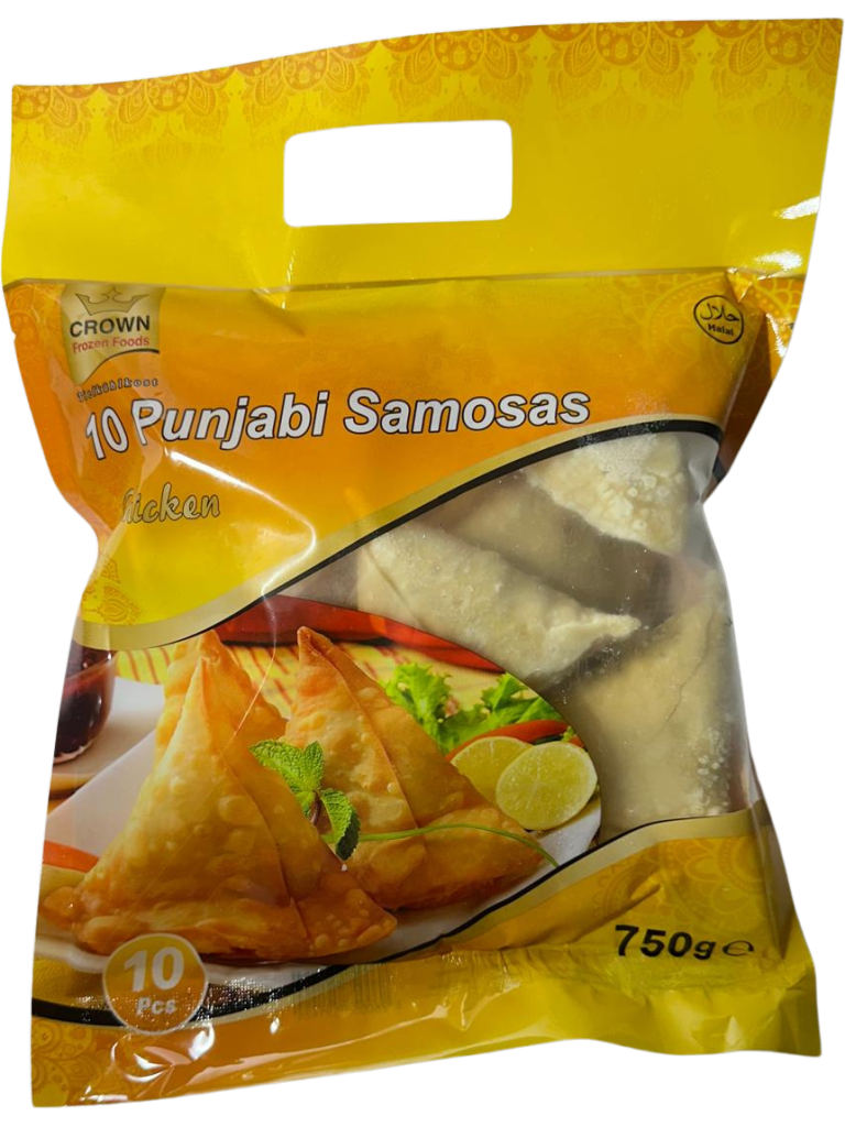 Crown Punjabi Samosas Chicken 10 Pieces Halal 750 g 