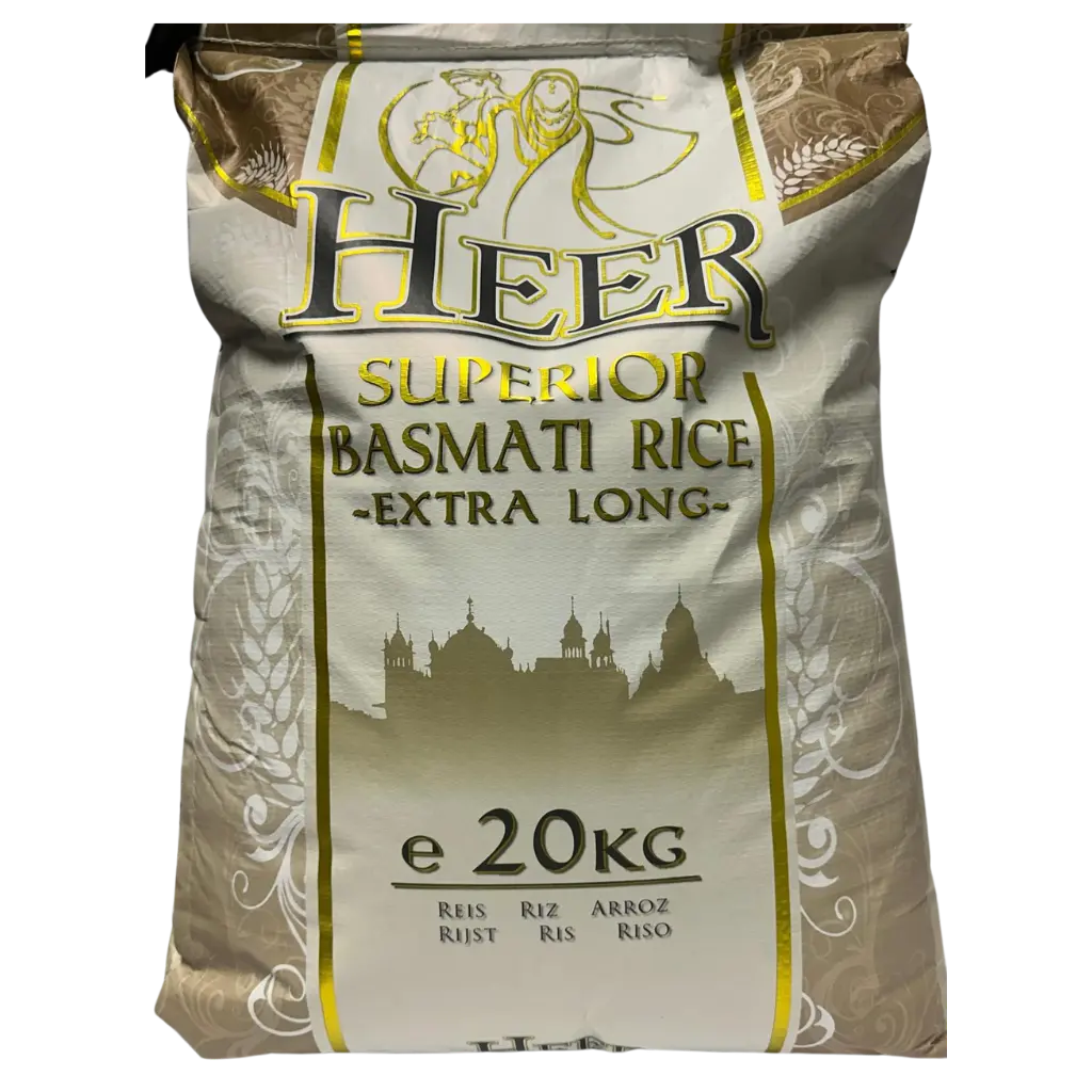 Heer Superior Basmati Rice Extra Long (20 Kg)