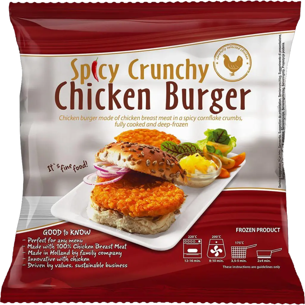 Spicy Crunchy Chicken Burger Halal 1Kg