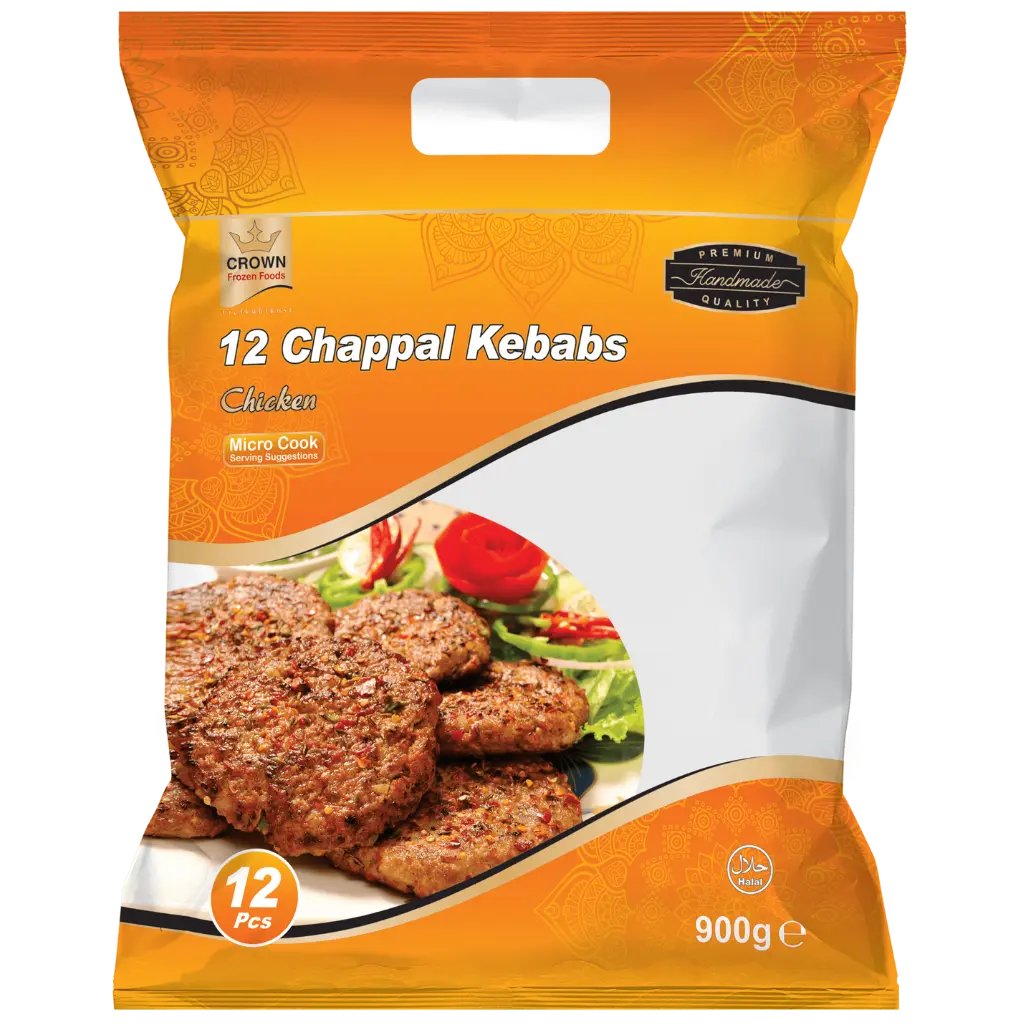 Crown Chappal Chicken 12pcs Halal - 900g