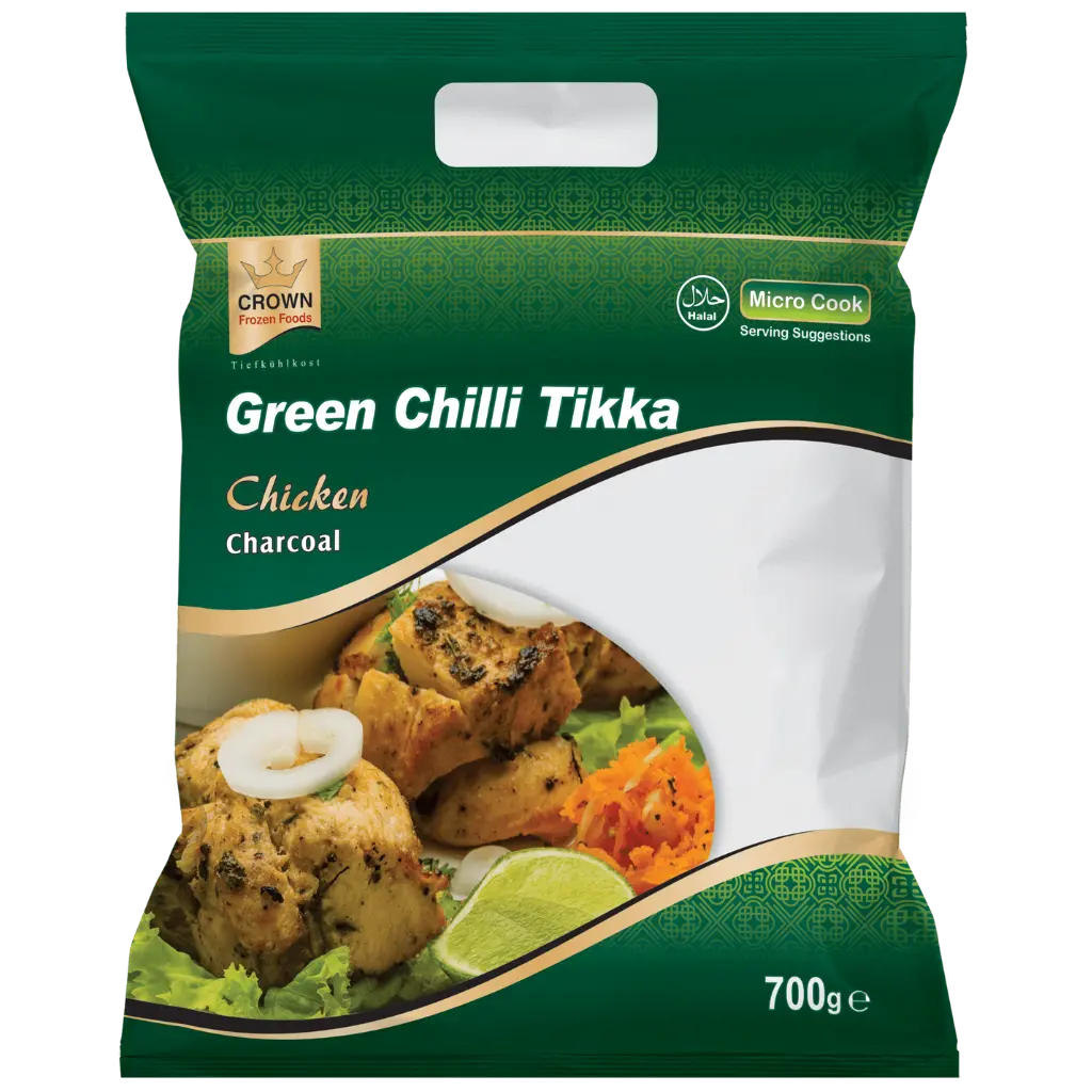 Crown Chicken Green Chilli Tikka Halal- 700g