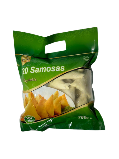 Crown Veg Samosa 20 Pieces Halal 700 g 