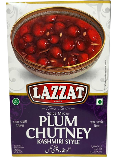 Lazzat Plum Chutney Mix 275 g ( exp: 28/02/26)