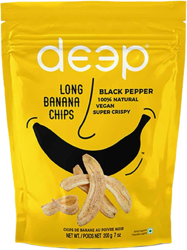 Deep Black Pepper Long Banana Chips 200 g (Exp: 05/07/2025)