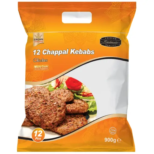 Crown Chappal Chicken 12pcs Halal - 900g