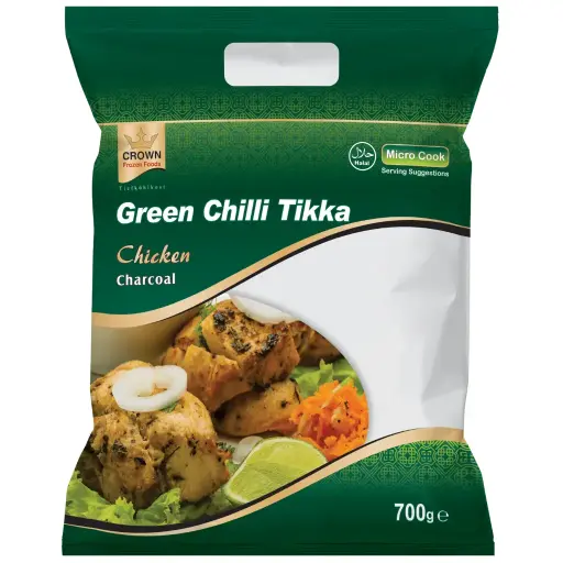 Crown Chicken Green Chilli Tikka Halal- 700g