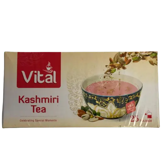 Vital Pink Kashmiri Tea with Almond and Pistachio Toping (25 Tea bags)